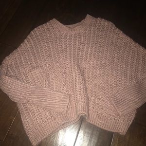 Charlotte Russe Cropped Purple Sweatshirt